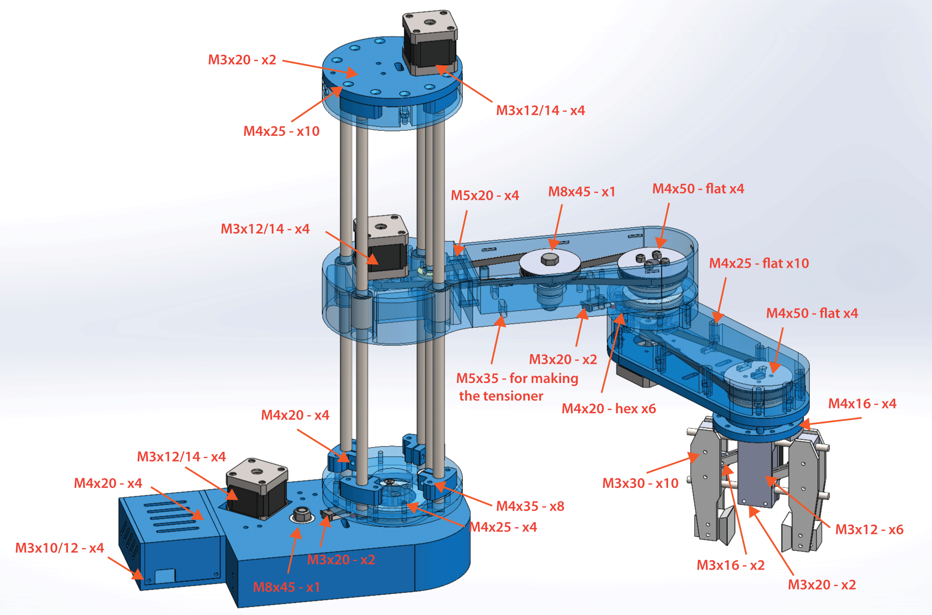 4-DOF SCARA arm